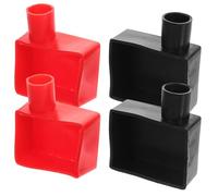 Warmhm Cubiertas Protectoras de Silicona para Terminal de Batería de Coche, 4 Piezas, Material Suave y Aislante para Polos Positivo y Negativo