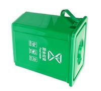 Warmhm Cubo de Basura de Plástico Verde para Uso Doméstico, Capacidad 10l, con Tapa y Asa, Cómodo al Tacto Fina Elaboración, Adecuado para Compostaje