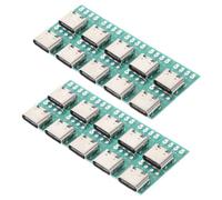 Warmhm de Conector USB C 3.1 Diseño Plug-and-Play 20 Piezas Tipo Hembra Placa PCB de Aleación de Zinc Fácil de Instalar para Bricolaje y Transmisión de Datos