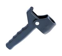 Warmhm Empuñadura Forma Ergonómica de Plástico Diseño Antideslizante Negra para Muleta y Soporte Cómodo para Bastones de Caminar para Mayores