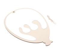 Warmhm Espejo Acrílico Forma de Globo para Habitación Infantil | Color Beige, Estilo Nórdico Sencillo, Alta Transparencia y Gran Durabilidad, Decoración para Nursery y Entrada