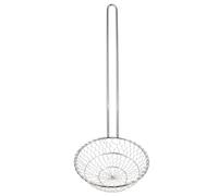 Warmhm Espumadera Resistente al Calor Mango Largo de Acero Inoxidable para Separar Caliente en Cocina Profesional y
