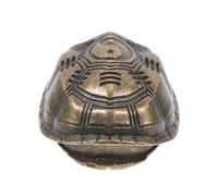 Warmhm Estatua de Tortuga de Latón Caparazón Único para Adivinación y Decoración en Escritorio de Oficina, Pieza Artística Marrón para Atraer Riqueza y Buena Suerte