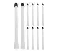Warmhm Extensiones de Válvulas para Neumáticos de Motocicletas y Coches, 10 Unidades white de Plástico Resistente, Varilla Duradera para Inflado Rápido en Mantenimiento de Vehículos