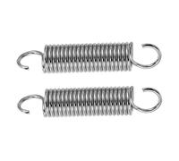 Warmhm Ganchos de Acero para Colgar Sillas de Columpio, Resorte Ajustable de Acero para Soporte Seguro, Pack de 2 Piezas Color Plata para Uso en Interiores y Exteriores