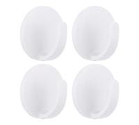Warmhm Ganchos Magnéticos para Organizar Objetos Diarios Blancos 4piezas para Nevera de Cocina Fuerte Imán Abs en Oficina y Hogar