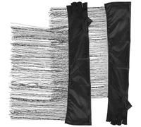 Warmhm Guantes Largos para Ópera de Mujer, Elásticos y Fáciles de Poner, de Tela Negra Elegante para Fiesta y Banquete, 1 Par
