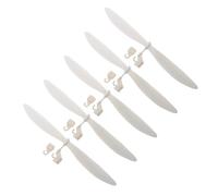 Warmhm Hélice de Avión de 5 Palas de Color Claro para Modelo RC, Accesorio Duradero de Banda Elástica, Compatible Aeronaves y Juguetes Voladores, Adecuado para Vuelo Estable y Control