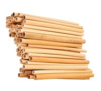 Warmhm Insertos Reutilizables que Proporcionan Hábitat y Protección 50 Tubos de Caña Natural para Colmenas de Abejas Ideales para Apicultura al Aire Libre