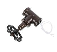Warmhm Interruptor para Lámpara de Mesa con Válvula de Cierre de Hierro Estilo Vintage Steampunk, Fácil Instalación y Limpieza, Adecuado para Decoración Retro