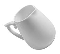 Warmhm Jarra Pequeña de Leche de Cerámica de 160ml para Verter y Espumar, Diseño Moderno y Práctico Adecuado para Restaurante Occidental y Hotel
