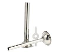 Warmhm Juego de Embudos Tubos de Relleno para Embutidora de Salchichas de Acero Inoxidable de 12mm y 19mm Plata Accesorios para Máquina de Carne Doméstica