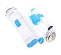 Warmhm Kit de Reparación Válvula de Entrada de Agua para Inodoro Antiguo y Botón de Presión Azul de Pp, Ahorro de Agua y Solución para Botones Rígidos en Tanque