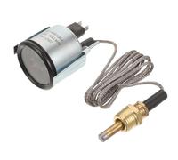 Warmhm Medidor Mecánico de Temperatura de Agua para Vehículo con Sensor, Material Abs y Metal, Diseño Auto-suficiente para Evitar Sobrecalentamiento, Adecuado para Bricolaje