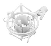 Warmhm Micrófono Condensador para PC Soporte Metálico Antichoque, Captura de Voz Clara y Estabilidad en Escritorio para Grabación y Streaming