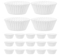 Warmhm Moldes de Papel para Diseño Simple y Práctico Blancos Desechables, 1000 Piezas para Hornear