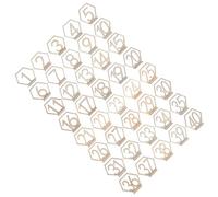 Warmhm Números de Mesa del 1 al 40 de Madera Rústicos 40 Piezas Resistentes Diseño Atemporal Beige para Boda y Fiesta para Recepciones y Aniversarios