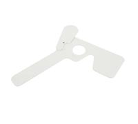 Warmhm Parche Ocular de Plástico Blanco para Prueba de Astigmatismo, Herramienta de Examen Visual para Adolescentes Familia o Escuela