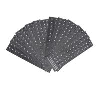 Warmhm Pegatinas para Teclados de Ordenador en Español 10 Piezas Fondo Negro Mate Letras White, Resistentes y Prácticas para Uso en Oficina y Estudio