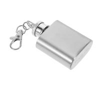 Warmhm Petaca de Bolsillo de 1 Oz Llavero en Acero Inoxidable, Frasco Compacto y Confiable para Uso Diario Líquido para Encendedor o Aceite Esencial
