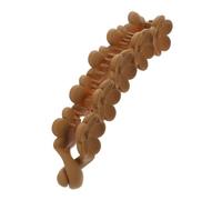 Warmhm Pinzas de cabello con diseño de flor en color café, estilo simple y portátil, pinza para el cabello de PC, para coletas y recogidos, accesorio para mujeres y niñas