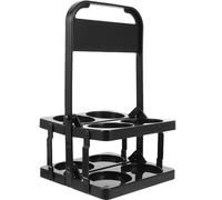 Warmhm Portavasos para Ktv y Porta Bebidas para Fiesta, Cesta Plegable de PP Ligera y Resistente para Uso Diario en Encimera Diseño Clásico Negro