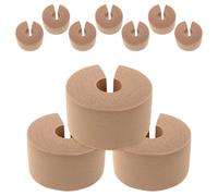 Warmhm Protector de Puerta para Seguridad Mascotas 10 Piezas de Nbr Marrón, Amortiguador Anticolisión Reutilizable para Habitación Infantil y Cocina