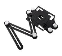 Warmhm Regla Plegable de Aleación de Aluminio Ligera y Portátil para Medición Multiángulo y Localización de Perforaciones en Exteriores y Oficinas