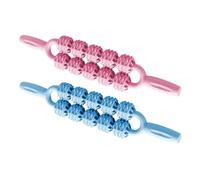 Warmhm Rodillo Circulación de para de Plástico 2piezas Muscular Masaje Profundo y Aceleración Piernas y Músculos Adecuado para Casa y Viaje
