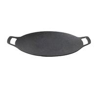 Warmhm Sartén Antiadherente para Barbacoa de Hierro Fundido Bordes Lisos y Redondeados, Molde para Hornear Adecuado para Ocasiones Obsequios y Bbq al Aire Libre