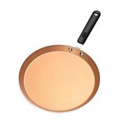 Warmhm Sartén de Aleación de Antiadherente y Mango Cómodo y Aislamiento Térmico Sartén Portátil Dorado Adecuado para Cocinar Panqueques y Carnes para Cocinar Panqueques Carnes