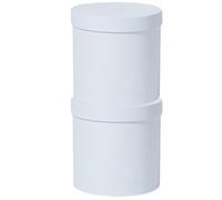Warmhm Set de 2 Cajas Redondas de Cartón en Color Claro para Flores y Joyería, Capacidad Correcta, Ideales para Embalaje en Bodas y Día Madre
