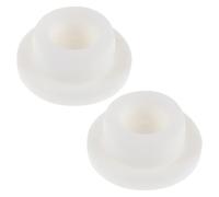 Warmhm Tapón de Drenaje Ajuste Sellado a Prueba de Fugas para Congelador Horizontal 2 Piezas Tapones de Drenaje Goma Redonda 2,5cm Blanco para Refrigerador Uso Doméstico y Comercial