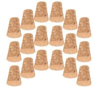 Warmhm Tapones de Corcho Cónicos de Madera Uso Versátil y Fácil Almacenamiento 20 Diseño para Botellas de Vino y Cerveza para Manualidades y Bricolaje