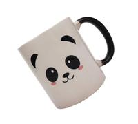 Warmhm Taza de Cerámica Capacidad 350ml Diseño de Panda que Cambia de Color Mango Ergonómico para Uso en Oficina y Hogar