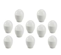 Warmhm Tazón de Huevos al Vapor Mini Cocedor de Huevos 10 Piezas para Microondas Blanco Pp Seguro y Antiadherente Hogar Práctico y Rápido
