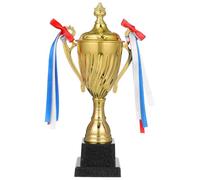 Warmhm Trofeo Diseño Llamativo y Exhibición Impresionante de Metal Dorado para Competiciones Atléticas Adecuado para Mostrar en Escritorios