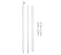 Warmhm Varilla de Cortina de Plástico Color Claro para Persianas Verticales con Ganchos, Resistente y Bien Hecha, Adecuado para Biblioteca o Escuela, 1 Set