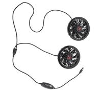 Warmhm Ventilador de Aire Frío USB para Chaleco Refrigerante Negro Consumo y Ruido, Dispositivo de Enfriamiento Personal Ajustable Adecuado para Celebracion Verano y Ropa de Trabajo