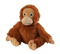 Warmies almohadilla térmica de orangután con peso y aroma a lavanda francesa, bolsa de trigo apto para microondas, tamaño junior, almohadilla térmica frío o caliente