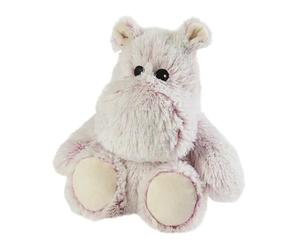 Warmies almohadilla térmica Hipopótamo Marshmallow, Pesado Totalmente Calefactable con Aroma a Lavanda Francesa, para Microondas, Tamaño Junior