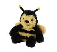 Warmies Bolsa de trigo de peluche de abejorro para microondas, peluche con peso ligeramente perfumado con lavanda francesa, almohadilla térmica totalmente calentable, tamaño junior, alivio de calor o