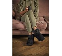 Warmies Botas de lujo totalmente calentables, perfumadas con lavanda francesa, gris carbón
