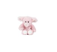 Warmies Elefante rosa de peluche en tamaño mini, totalmente apto para microondas y con peso, juguete para la ansiedad Se puede enfriar en el congelador, Almohadilla térmica suave