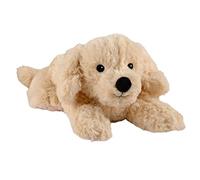 Warmies Golden Retriever Cojín térmico - Relleno Mijo y Lavanda - 35 cm - 750 g - Beige