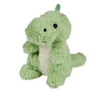 Warmies Green Baby Dino Plushie peso para microondas, almohadilla térmica totalmente calentable con aroma aLavanda francesa, tamaño junior
