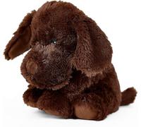 Warmies Labrador de chocolate de peluche, apto para microondas, grande, cálido y pesado, con aroma a lavanda francesa, para niños y adultos