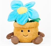 Warmies Maceta de peluche azul apta para microondas grande, calefactable, para niños y adultos, con aroma a lavanda francesa
