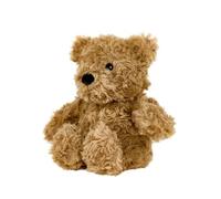 Warmies Oso de peluche rizado marrón en tamaño mini, juguete de peluche para la ansiedad, se puede enfriar en el congelador o calentar en el microondas, suave almohadilla térmica