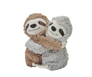 Warmies Peluche Abrazos Cálidos de Perezoso para Microondas con Aroma a Lavanda Francesa, Juguete de Perezoso Adorable y Calefactable para Aliviar la Ansiedad y el Dolor.